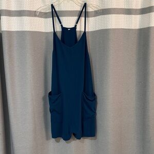 Women’s Romper LIKE NEW Blue Jumpsuit with Pockets